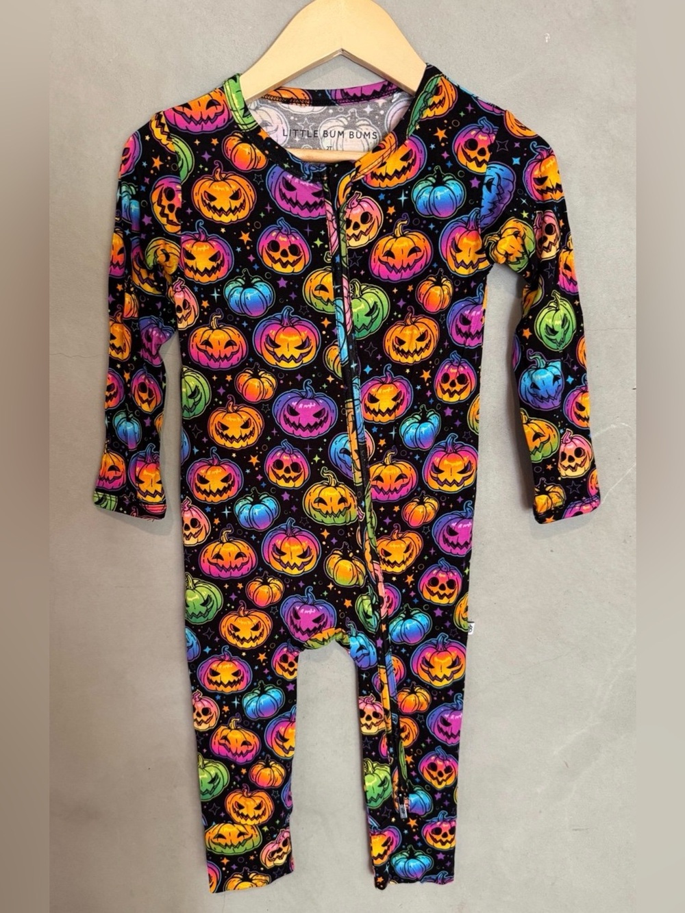 NEW Little Bum Bums bamboo Halloween romper 2T pumpkin Jack-o’-Lantern, JOL